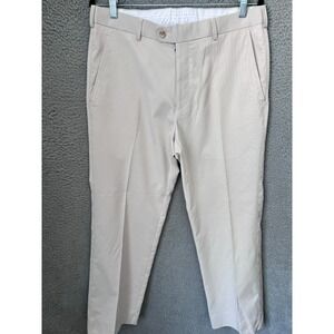 Peter Millar Pants Mens 32x28 Beige Wickin Striped Chino Golf Performance Preppy